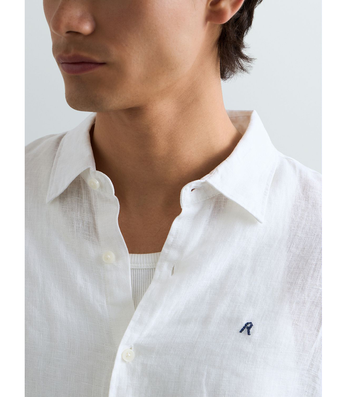 ガーメントダイリネンシャツ 詳細画像 ホワイト 5